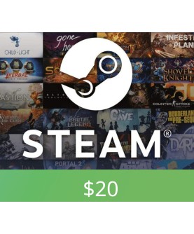 Steam Wallet Card $20 TURKEY Activation Code Steam Key 